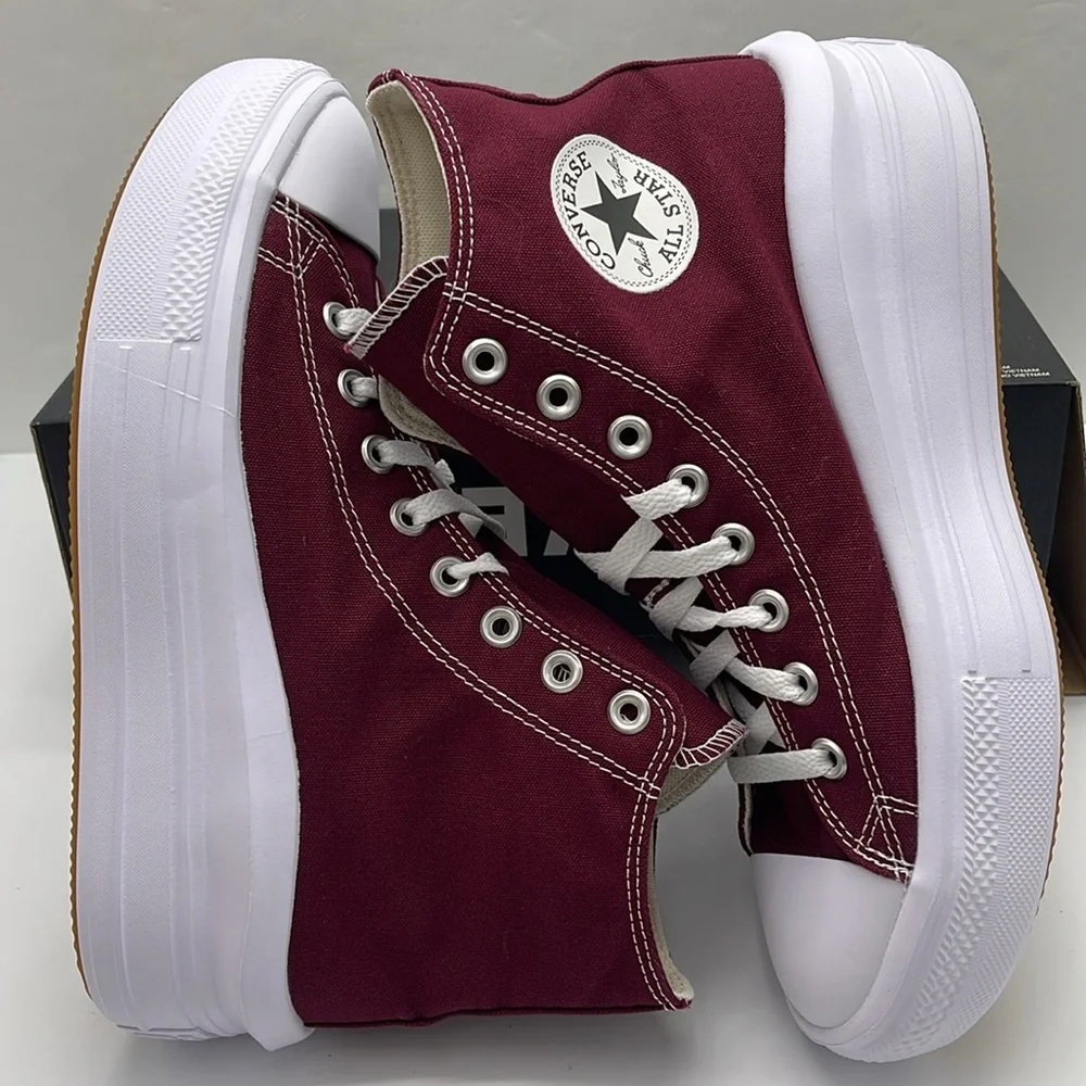 Converse WMNS High-Top Platform Sneakers A02430C CTAS MOVE HI
DARK BEETROOT/WHIT - Picture 11 of 16